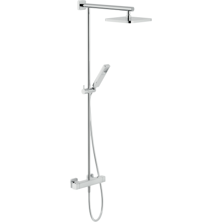 NOBILI LOOP COLONNA DOCCIA CON MISCELATORE TERMOSTATICO ESTERNO E SOFFIONE A SNODO 200X200MM