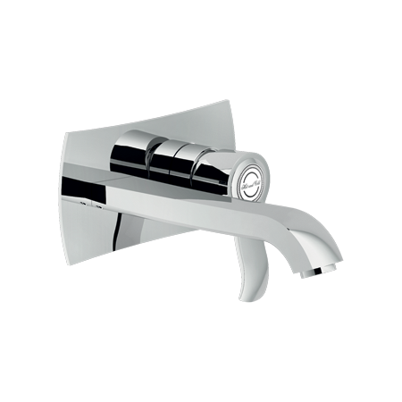 NOBILI SOFì WALL-MOUNTED BASIN MIXER WITH LONG SPOUT WITHOUT DRAIN