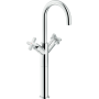 NOBILI LIRA HIGH BASIN MIXER TAP WITH CLICK CLACK WASTE