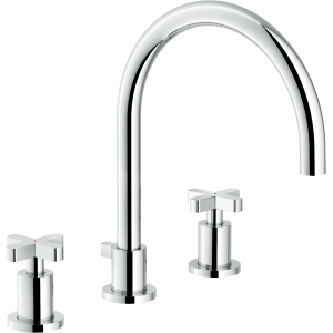 NOBILI LIRA FAUCET MIXER 3-HOLE BATTERY WITH LONG SPOUT
