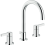 NOBILI UNO THREE-HOLE BASIN MIXER WITH DRAIN