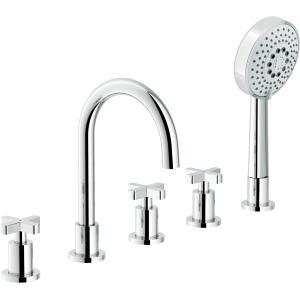 NOBILI LIRA BATHTUB EDGE MIXER 5-HOLE BATTERY