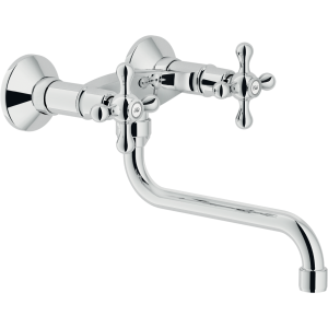 NOBILI GRAZIA WALL-MOUNTED KITCHEN MIXER WITH TWO HANDLES