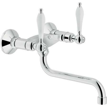 NOBILI ANTICA WALL-MOUNTED DOUBLE-HANDLE KITCHEN MIXER