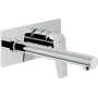 NOBILI SKY WALL-MOUNTED LONG SPOUT BASIN MIXER WITH PLATE WITHOUT DRAIN