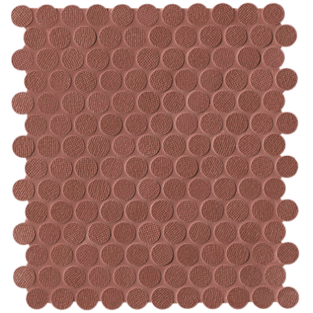 FAP CERAMICHE COLOR LINE COPPER/MARSALA ROUND MOSAICO 29,5X32,5