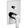 RED BUILT-IN SHOWER MIXER WITH DIVERTER (2 WAYS)