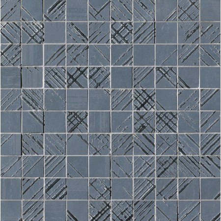 FAP CERAMICHE BLOOM METAL BLUE SILVER MOSAICO 30,5X30,5