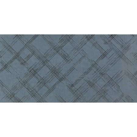 FAP CERAMICHE BLOOM METAL BLUE SILVER INSERTO 80X160 RETTIFICATO