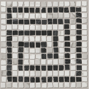 FAP CERAMICHE ROMA ANG. GRECA STATUARIO GRAFITE MOSAICO MATT 20X20