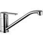 RED FAUCET MIXER WITH TUBE SPOUT