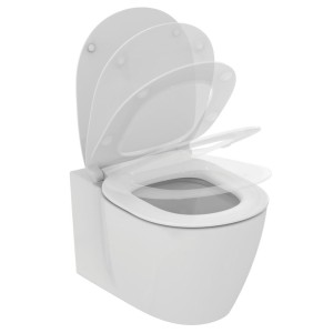 IDEAL STANDARD CONNECT - VASO SOSPESO C/SISTEMA AQUABLADE C/COPRIVASO SLIM SOFT CLOSE