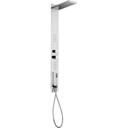 PAFFONI SHOWER COLUMN STAR BUILT-IN STAINLESS STEEL WITH THERMOSTATIC MIXER