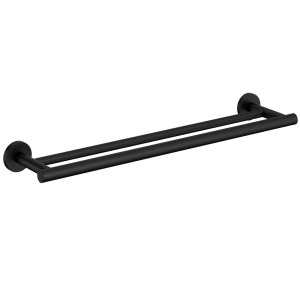 COSMIC ARCHITECT S+ DOUBLE TOWEL RAIL SOFT BLACK 60 cm