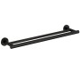 COSMIC ARCHITECT S+ DOUBLE TOWEL RAIL SOFT BLACK 60 cm