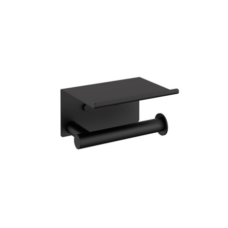 COSMIC ARCHITECT S+ TOILET PAPER HOLDER WITH COVER SOFT BLACK