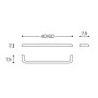 COSMIC BLACK & WHITE PORTASALVIETTE BIANCO SATINATO 40cm