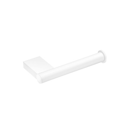 COSMIC BLACK & WHITE TOILET PAPER HOLDER WITHOUT COVER SATIN WHITE