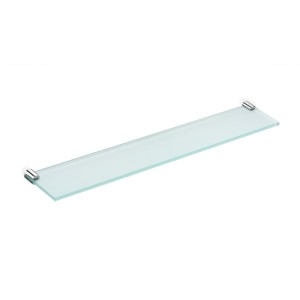 COSMIC LOGIC GLASS SHELF POLISHED STAINLESS STEEL 57.5cm