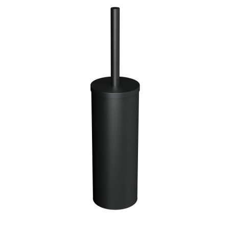COSMIC LOGIC BLACK SATIN FLOOR TOILET BRUSH HOLDER