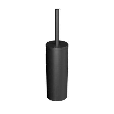 COSMIC LOGIC WALL-MOUNTED TOILET BRUSH HOLDER IN SATIN BLACK