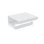 COSMIC THE GRID TOILET ROLL HOLDER WITH SATIN WHITE COVER
