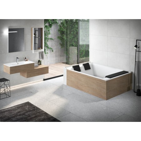 NOVELLINI DIVINA DUAL WHIRLPOOL + NATURAL AIR+ CASCATA VASCA C/TELAIO C/IDROMASSAGGIO 190X140