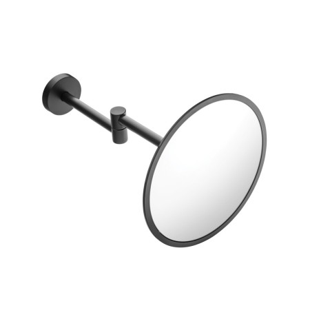 COSMIC ESSENTIALS SATIN BLACK WALL MAGNIFYING MIRROR