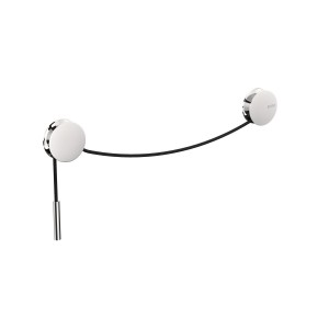 COSMIC DIABOLO CHROME/BLACK TOWEL HOLDER 20-40cm