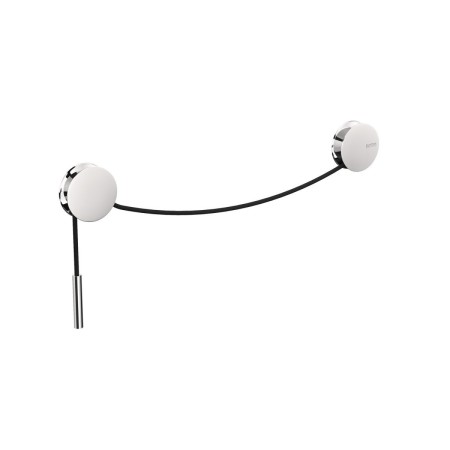 COSMIC DIABOLO CHROME/BLACK TOWEL HOLDER 20-40cm