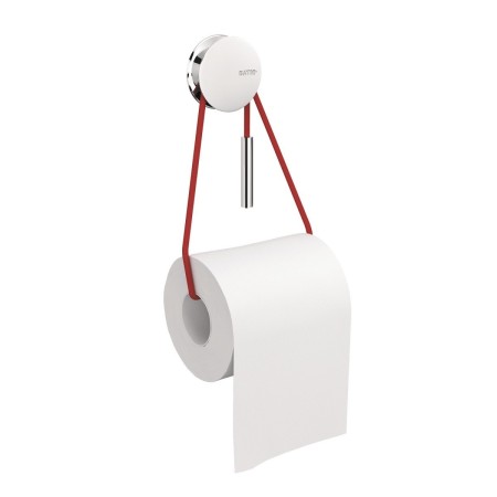 COSMIC DIABOLO TOILET PAPER HOLDER WITHOUT COVER CHROME/RED