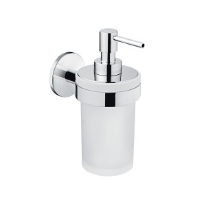 COSMIC DUO ROUND CHROME WALL DISPENSER