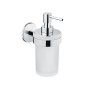 COSMIC DUO ROUND CHROME WALL DISPENSER