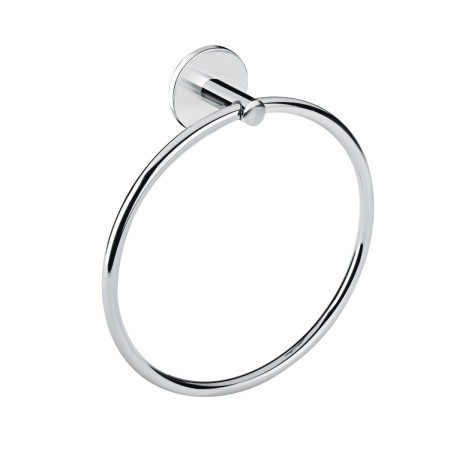 COSMIC DUO ROUND CHROME TOWEL RING HOLDER