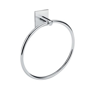 COSMIC DUO SQUARE CHROME TOWEL RING HOLDER