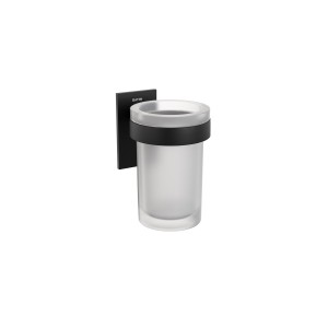 COSMIC STICK SATIN BLACK TOOTHBRUSH HOLDER