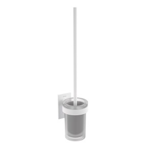 COSMIC STICK SATIN WHITE TOILET BRUSH HOLDER