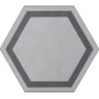 TONALITE EXAMATT DECORO EXATARGET GRIGIO CHIARO 15X17.1