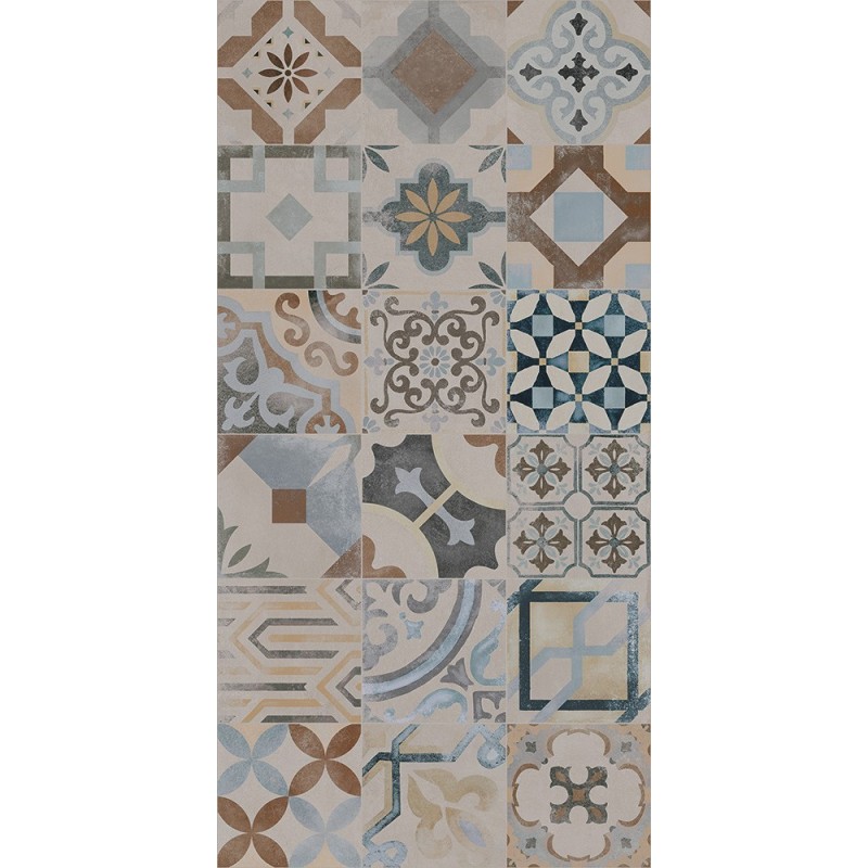 CASTELVETRO CERAMICHE Cementine Mix Soggetti Color 20x20 10mm