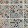 CASTELVETRO CERAMICHE Cementine Mix Soggetti Color 20x20 10mm