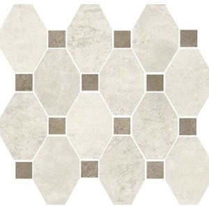 MARINER BOSTON MOSAICO OTTAGONA WHITE SU RETE 30X34