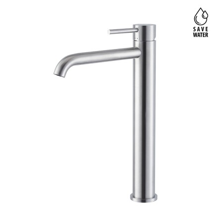 NEWFORM X-STEEL 316 HIGH BASIN MIXER WITHOUT DRAIN AND EXTENDED SPOUT