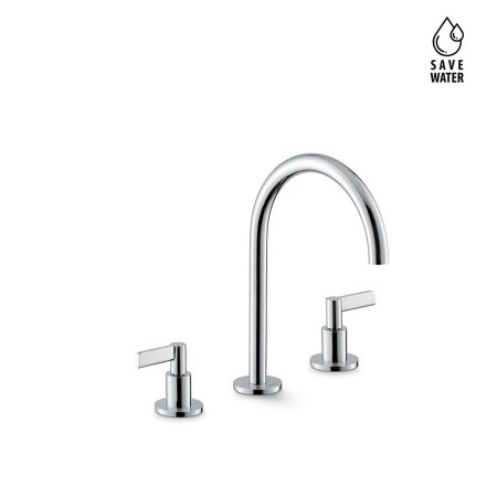 NEWFORM BLINK CHIC 3-HOLE FAUCET GROUP WITHOUT DRAIN MEDIUM SPOUT