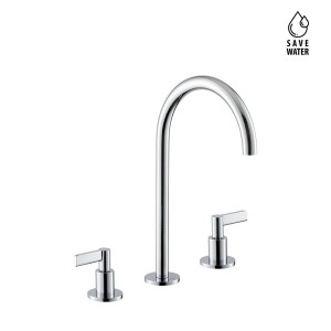 NEWFORM BLINK CHIC 3-HOLE FAUCET GROUP WITHOUT DRAIN, HIGH SPOUT
