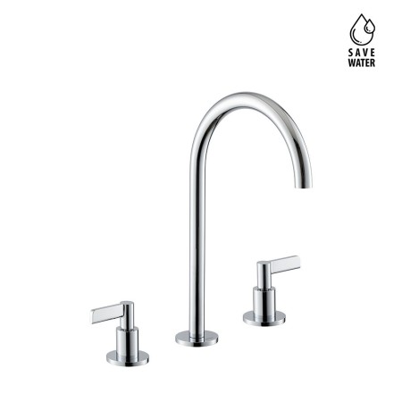 NEWFORM BLINK CHIC 3-HOLE FAUCET GROUP WITHOUT DRAIN, HIGH SPOUT