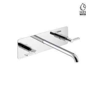 NEWFORM BLINK CHIC WALL-MOUNTED 3-HOLE BASIN GROUP WITHOUT DRAIN LONG SPOUT PLATE