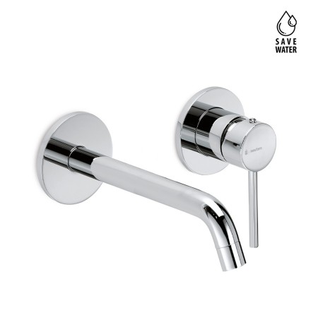 NEWFORM XT WALL-MOUNTED BASIN MIXER GROUP WITH LONG SPOUT