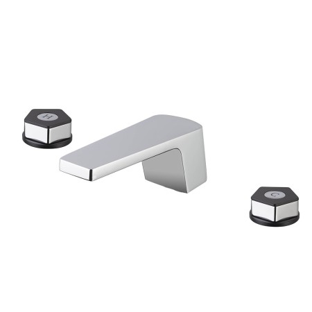 NEWFORM PARK L.E. 3-HOLE BASIN MIXER WITH WASTE, LOW SPOUT