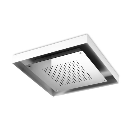 AQUAELITE MODULA SOFFIONE A INCASSO A CONTROSOFFITTO 52X52CM PIOGGIA