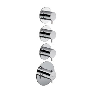 NEWFORM  NEWFORM MISCELATORE TERMOSTATICO MULTIUTENZA DOCCIA AD INCASSO 3 USCITE